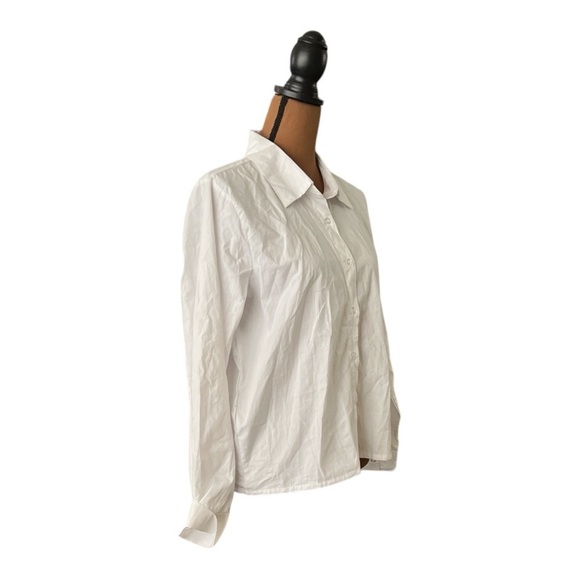 Thorn & Fable White Button Down Shirt Size Small #B92 - Picture 2 of 4